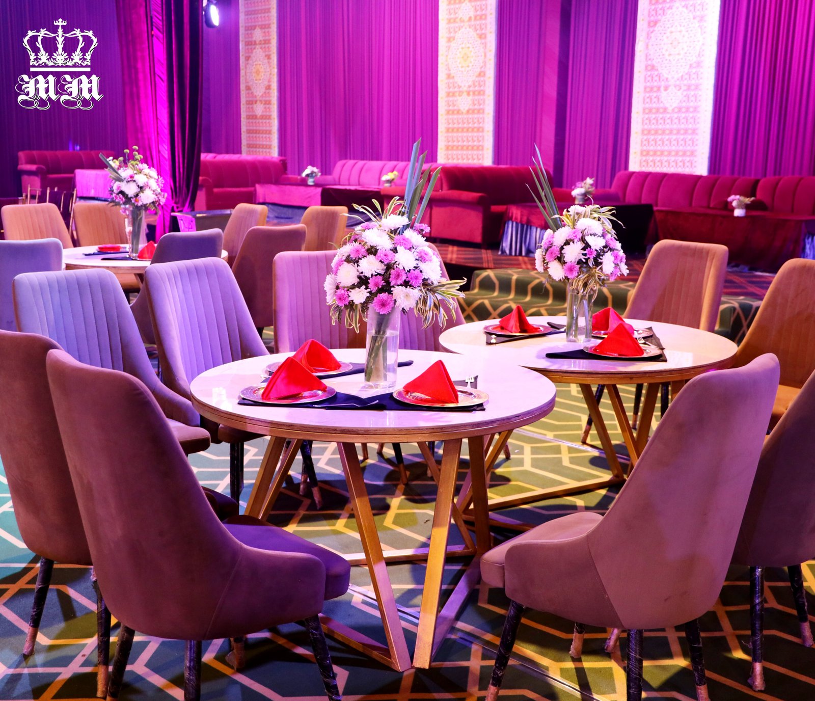Designer Velvet Dining Lounge